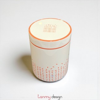 Lacquer tea box D10xH13cm